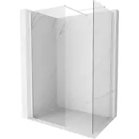 Mexen Kioto-X douchewand Walk-in 160 x 120 , transparant 10 mm, wit - 800-160-202-20-00-120-X