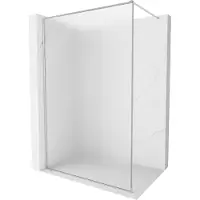 Mexen Kioto-F douchewand Walk-in met frame 100 x 202 , ijsglas 8 mm, chroom - 800-100-104-01-30
