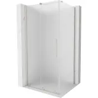 Mexen Velar schuifbare douchecabine 90 x 120 , ijs, geborsteld nikkel - 871-090-120-31-97