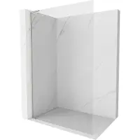 Mexen Kioto-X L douchewand Walk-in 120 x 200 , transparant 10 mm, geborsteld nikkel - 800-120-107-97-00-X