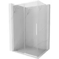 Mexen Rox L douchecabine verschuifbaar 95 x 110 , transparant, wit - 8C2L-095-110-20-00