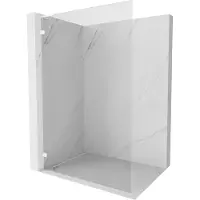 Mexen Lunar L douchewand Walk-in links 80 x 200 , transparant 8 mm, wit - 830L-080-000-20-00-L