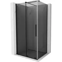 Mexen Velar douchecabine schuifdeur 90 x 70 , grafiet, zwart - 871-090-070-41-70