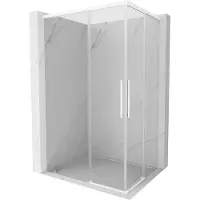 Mexen Rox Duo schuifdouchecabine 110 x 85 cm, transparant, wit - 8C2D-110-085-20-00