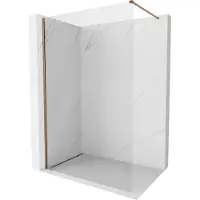 Mexen Kioto-X douchewand Walk-in 160 x 200 , transparant 10 mm, roze goud - 800-160-101-60-00-X