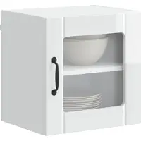 vidaXL Wandkast LUCCA, hoogglans wit, 40 x 31 x 40 cm