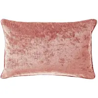 Dutch decor LEWY - kussenhoes 30x50 cm - glansvelours - Old Rose - rose - met rits - zonder binnenkussen