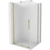Mexen Velar schuifdouchecabine 120 x 85 , ijs, goud - 871-120-085-31-50