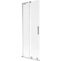 Mexen Velar L tweevoudig uitschuifbaar douchewand 70 x 150 cm, ijsglas, chroom - 896-070-003-31-01