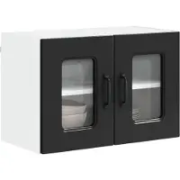 vidaXL Vaatwasserfront Kalmar, zwart, 60 x 31 x 40 cm