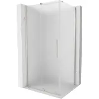 Mexen Velar douchecabine schuifdeur 130 x 85 , matglas, geborsteld nikkel - 871-130-085-31-97
