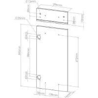 Vicco R-Line Keukenfront – 29.6 x 70.8 cm meubelfront voor de lade-onderkast Antraciet landhuis