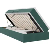 vidaXL Opbergbed met matras met opslag Donkergroen 90 x 200 cm Fluweel