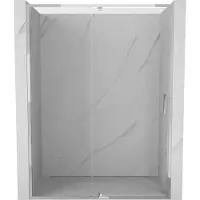 Mexen Exo openslaande douchedeur 135 , transparant, chroom - 819-135-000-01-00
