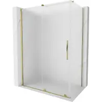 Mexen Velar schuifdouchecabine 150 x 85 , matglas, goud - 871-150-085-31-50