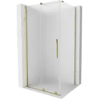 Mexen Velar schuifdouchecabine 110 x 90 , gesatineerd, goud - 871-110-090-31-50