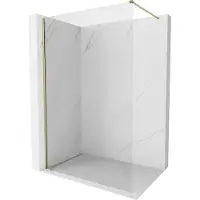 Mexen Kioto-X douchewand Walk-in 80 x 200 , transparant 10 mm, goud - 800-080-101-50-00-X