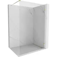 Mexen Lunar douchewand Walk-in rechts 120 x 200 , transparant 8 mm, goud - 830-120-000-50-00-P
