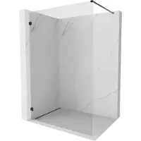 Mexen Lunar douchewand Walk-in links 140 x 200 , transparant 8 mm, zwart - 830-140-000-70-00-L