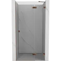 Mexen Lunar douchedeur draaibaar rechts 85 , transparant, roze goud - 834-085-000-60-00-P