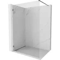 Mexen Lunar douchewand Walk-in links 120 x 200 , transparant 8 mm, geborsteld geweergrijs - 830-120-000-66-00-L