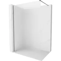 Mexen Kioto-X douchewand Walk-in 120 x 200 , mat glas 10 mm, gun metal - 800-120-101-95-30-X