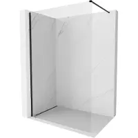 Mexen Kioto-X douchescherm Walk-in 120 x 200 , transparant 10 mm, zwart - 800-120-101-70-00-X