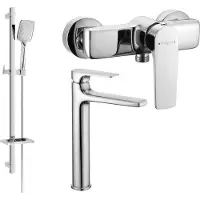 Mexen Lynx DQ62 doucheset, chroom - 745914DQ62-00
