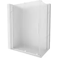 Mexen Velar schuifdouchecabine 140 x 85 , matglas, wit - 871-140-085-31-20