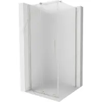 Mexen Velar schuifdouchecabine 110 x 110 , matglas, geborsteld nikkel - 871-110-110-31-97