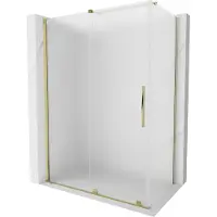 Mexen Velar schuifdouchecabine 140 x 80 , mat, goud - 871-140-080-31-50