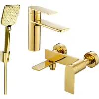 Mexen Zero R62 badkamerset, goud - 71103R62-50