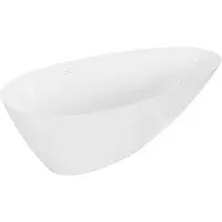 Mexen Milano vrijstaande badkuip van composiet 150 x 82 , wit glanzend - 57301508510