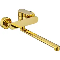 Mexen Milo badkraan lange uitloop, goud - 71335-50