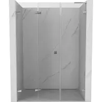 Mexen Lunar-F L opvouwbare douchedeur links 135 , transparant, chroom - 836SL-135-050-01-00-L