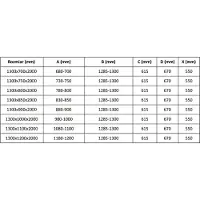 Mexen Velar douchecabine schuifbaar 130 x 70 , matglas, geborsteld nikkel - 871-130-070-31-97