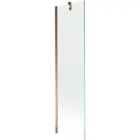 Mexen Next badscherm 1-delig 50 x 150 , transparant, rosegoud - 895-050-000-00-00-60