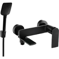 Mexen Zero R62 badkraan met doucheset, zwart - 7113R62-70