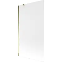 Mexen Next badwand scherm 1-delig 100 x 150 , matglas, goud - 895-100-000-00-30-50