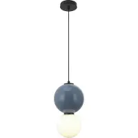 ITALUX LED hanglamp Pieve, blauw, 6W, IP20