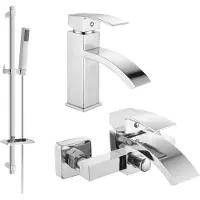 Mexen Libra DQ77 badkuipset, chroom - 745103DQ77-00