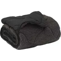 vidaXL Winter Duvet Antraciet 220 x 240 cm Microvezel en Teddy fleece