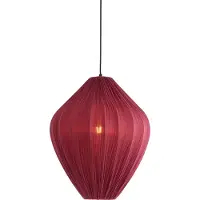 Light & Living Hanglamp Verita Ø 47cm Bordeaux Kap