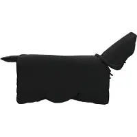vidaXL Paardendeken Zwart 75 cm Polyester