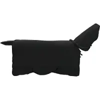 vidaXL Paardendeken Zwart 145 cm Polyester