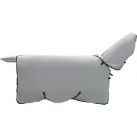 vidaXL Paardendeken Volledig Lichtgrijs en Roze 85 cm Polyester