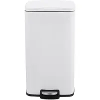 Salt & pepper Pedaalemmer 30L -34x32x61cm wit Dust