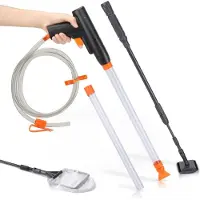 Mira MIRAAquarium Stofzuiger - Bodemreiniger - Gravel Cleaner –Wit, oranje, zwart - 44cm x 24cm x 9cm