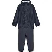 Color Kids Regenkleding m. Bretellen - PU - Ebony - - 7 jaar (122) - Regenkleding