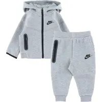 Nike Joggingpak 'TECH FLEECE' grijs gemêleerd / zwart